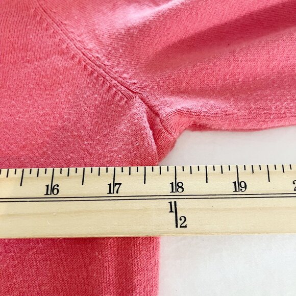 J. McLaughlin Coral Crewneck Pullover Sweater Button Cuffs - Size Medium - Picture 6 of 8